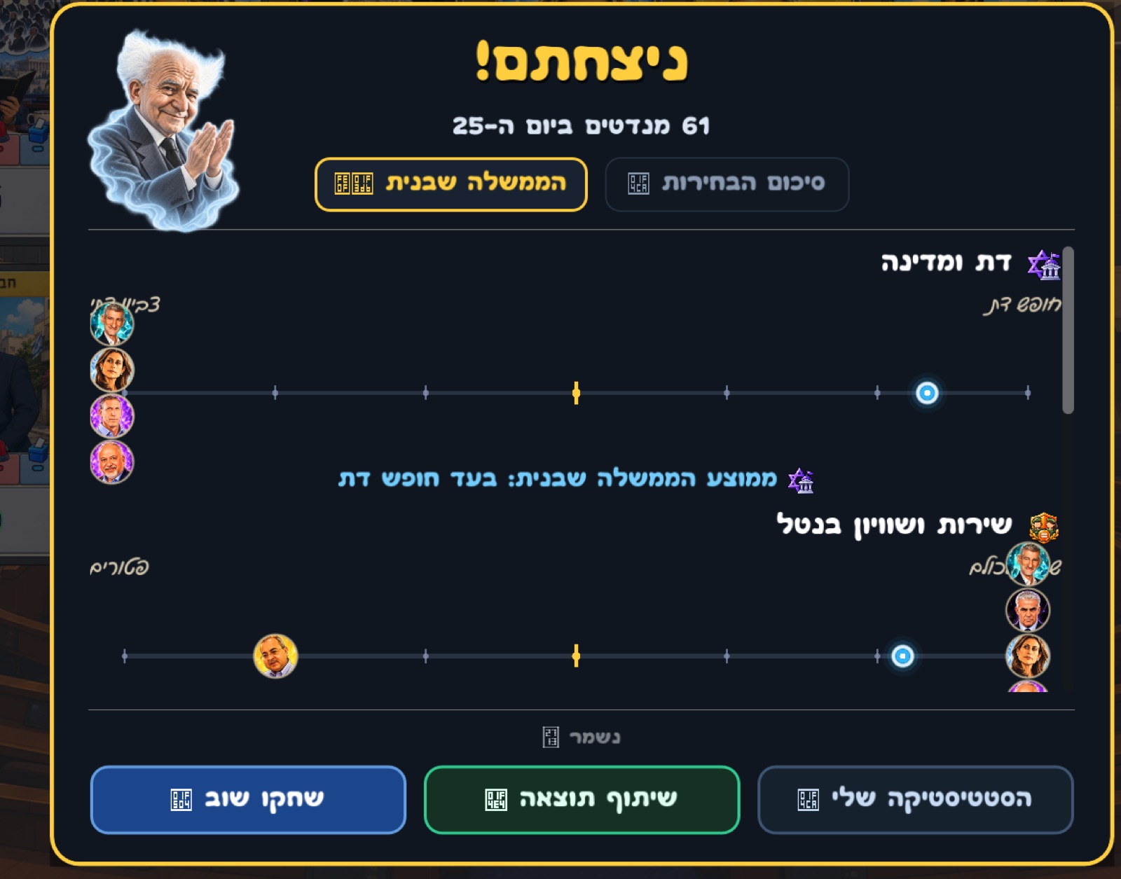 ממשלת הקלפים – מסך 7